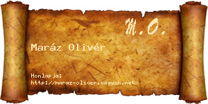 Maráz Olivér névjegykártya
